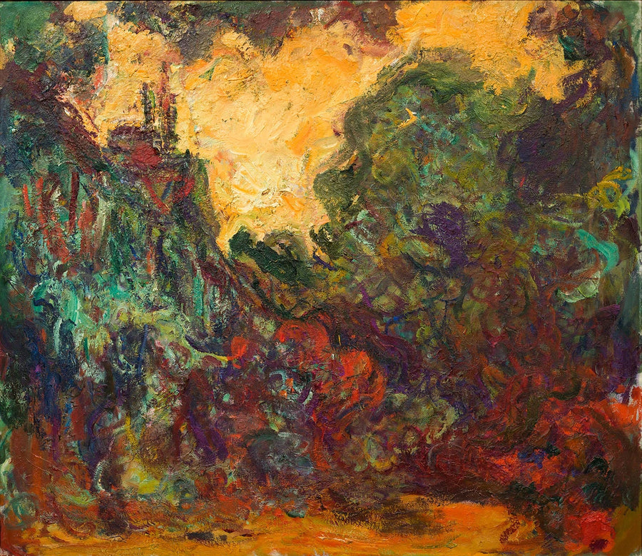 Huset set fra rosenhaven - Claude Monet