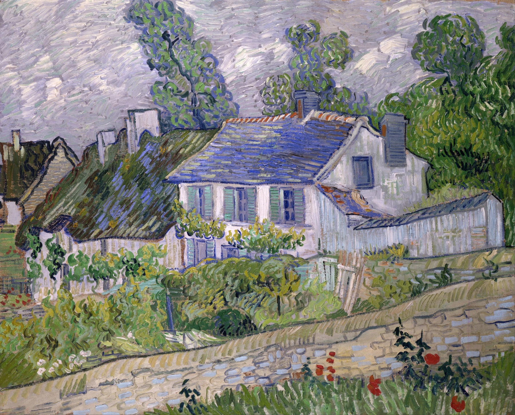 Maisons à Auvers, peinture de Vincent van Gogh conservée au Toledo Museum of Art