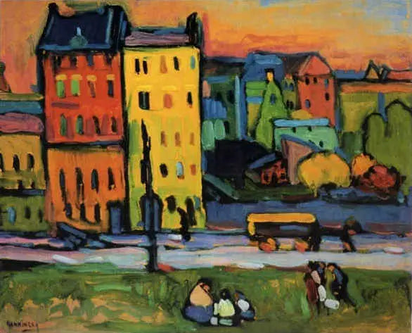 huse i München - Vassily Kandinsky