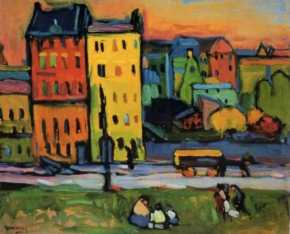 huse i München - Vassily Kandinsky