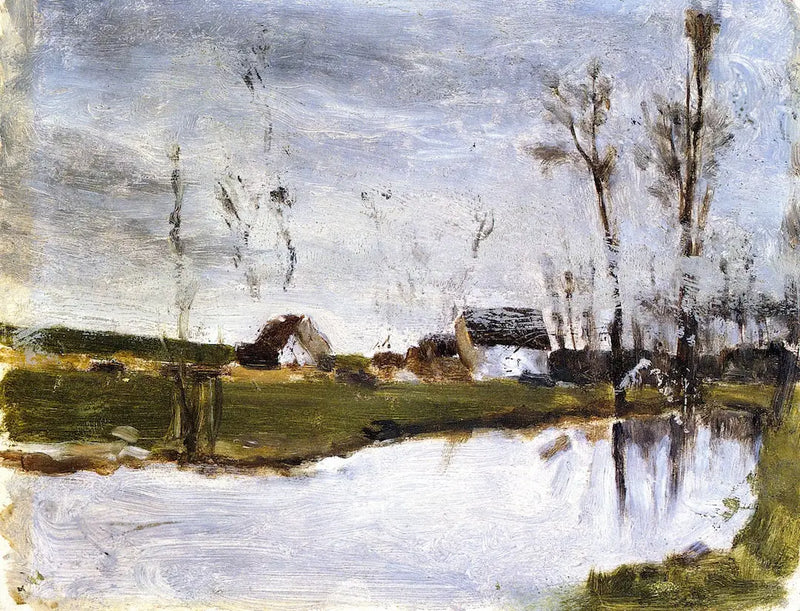 Huse ved vandet - Paul Gauguin