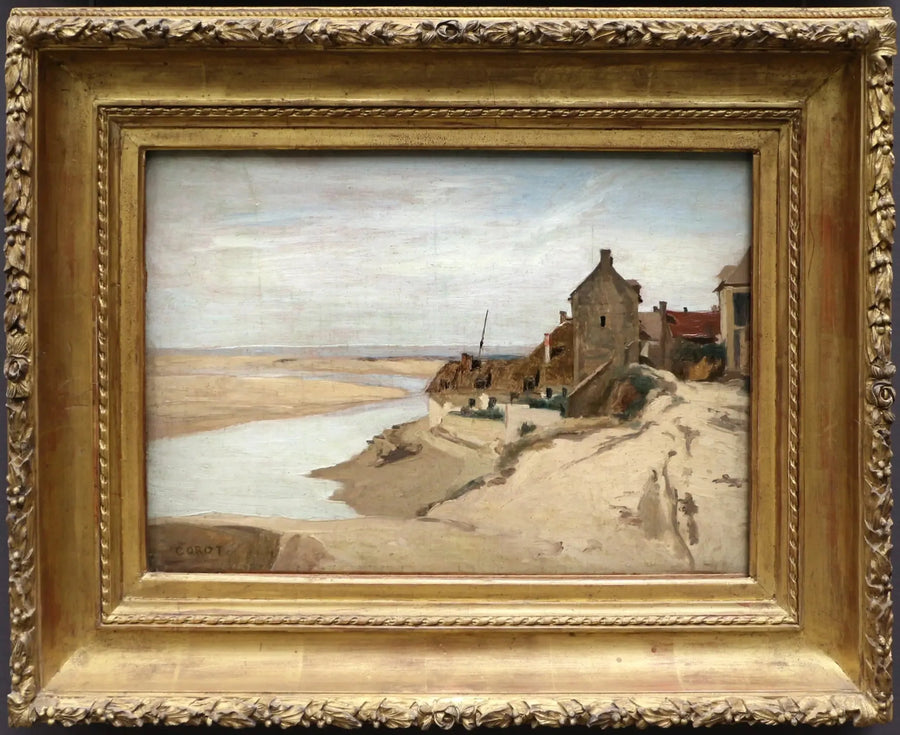 Fiskerhuse i Sainte-Adresse - Jean-Baptiste Camille Corot