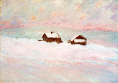 Houses in the Snow, Denver W1394 - Claude Monet