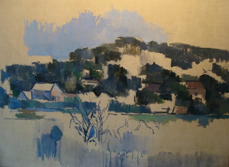 Huse på bakken - Paul Cézanne