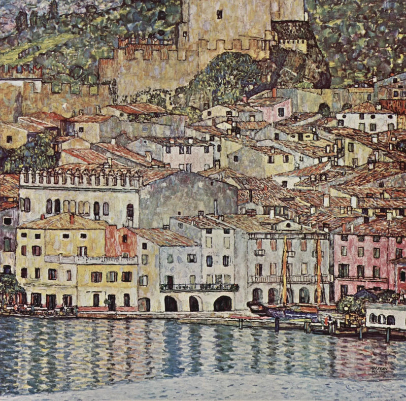 Malcesine ved Gardasøen - Gustav Klimt