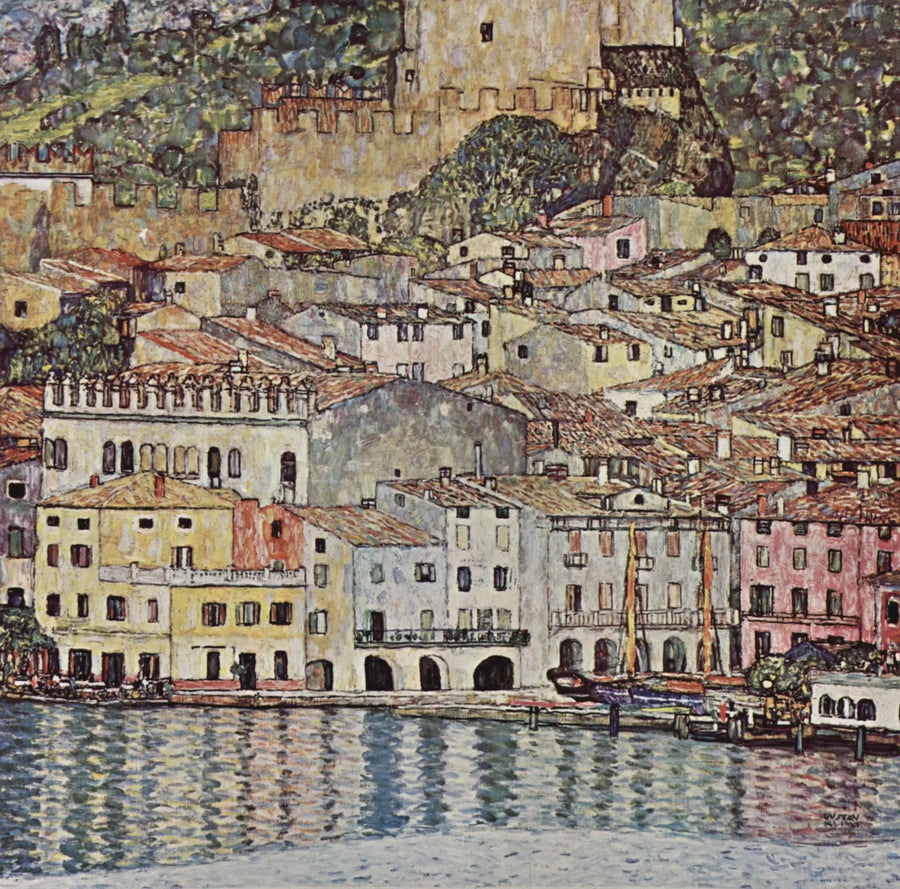 Malcesine ved Gardasøen - Gustav Klimt
