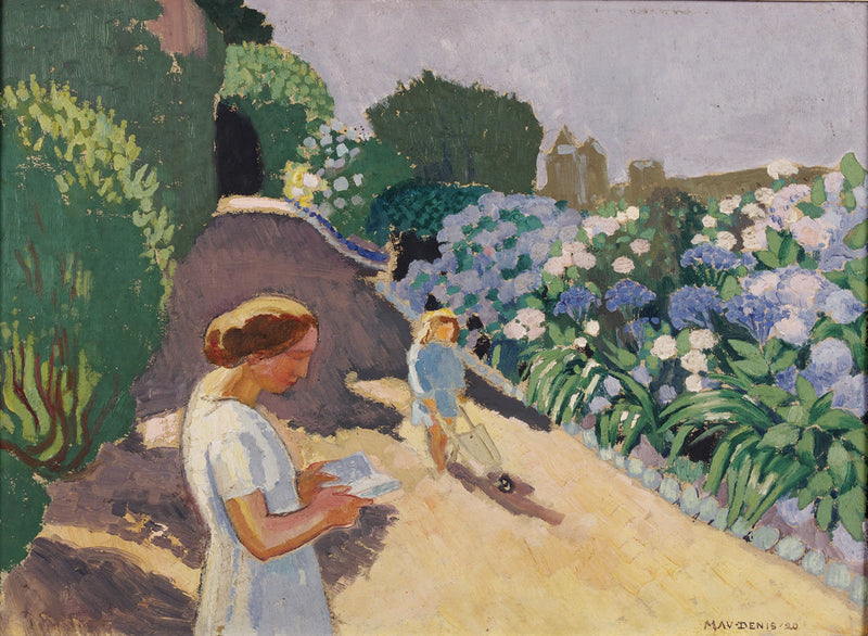Malon og hortensierne - Maurice Denis