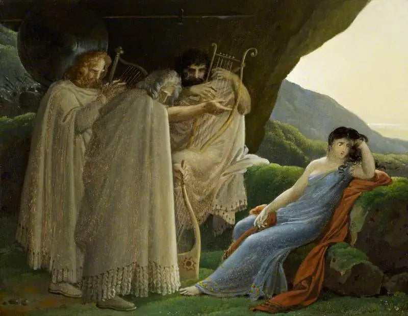 Malvina græder over sin forlovede Oscars død - Anne-Louis Girodet