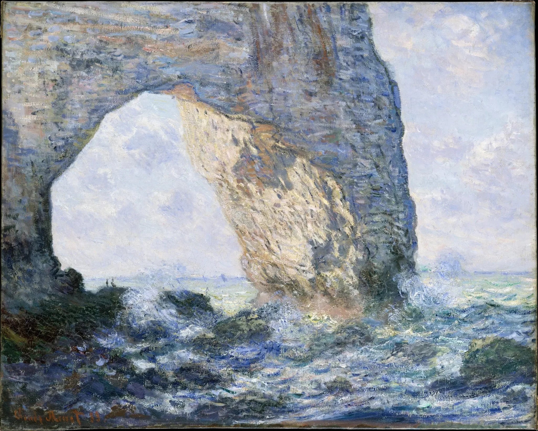 La Manneporte à Étretat W832 de Claude Monet – Metropolitan Museum of Art 51.30.5