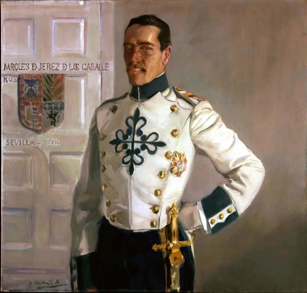 Manuel Pérez de Guzmán et Boza Liaño Aubarede, marquis de Jerez de los Caballeros - Joaquín Sorolla image 1 copie de tableau peinte à la main