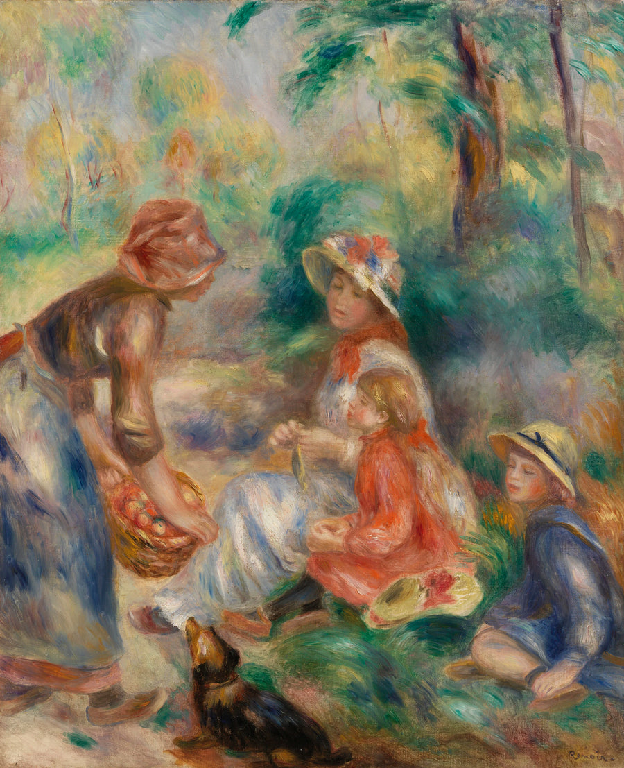 Sælger af æbler (Æblehandleren) - Pierre-Auguste Renoir