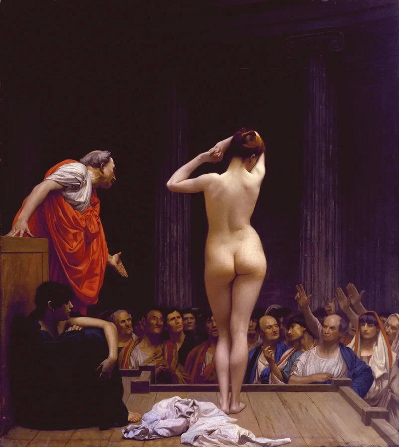 Romersk marked for slaveri - Jean-Léon Gérôme