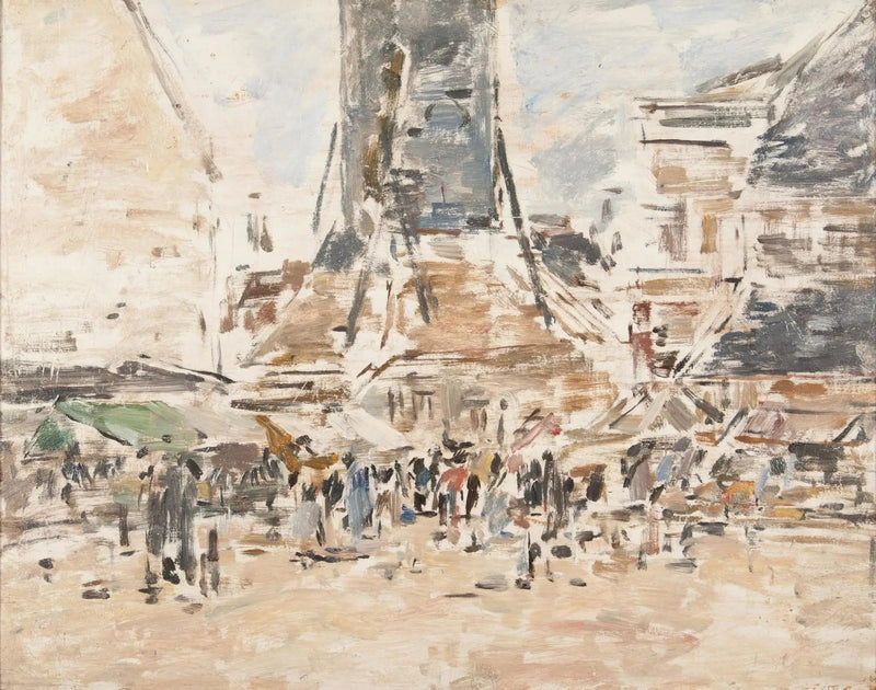 Sainte-Catherine Marked i Honfleur - Eugène Boudin