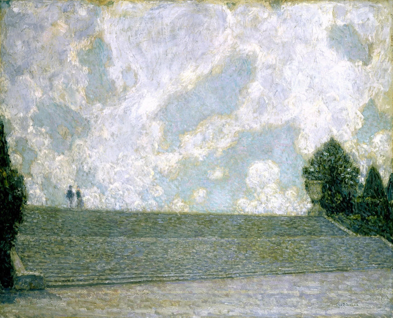 Slottets Trapper ved Versailles (Paladsets Trapper Versailles) - Henri Le Sidaner