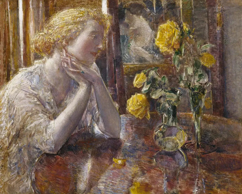 Maréchal Niel roser - Childe Hassam
