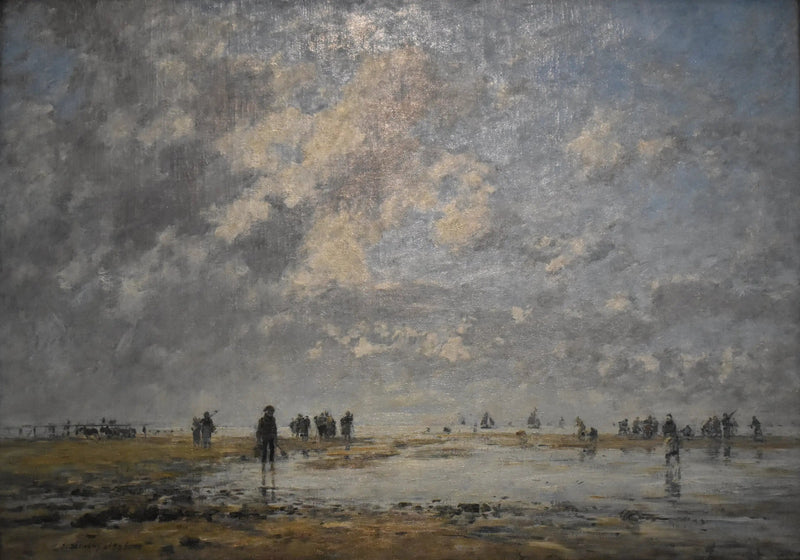 Lavvande ved Étaples - Eugène Boudin