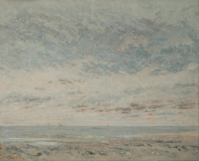 Lavvande i Trouville - Gustave Courbet
