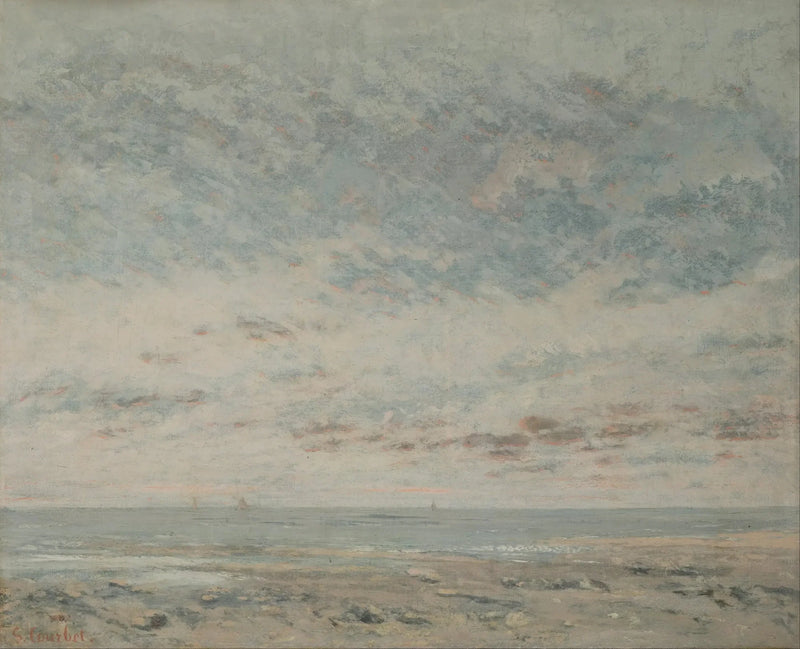 Lavvande i Trouville - Gustave Courbet