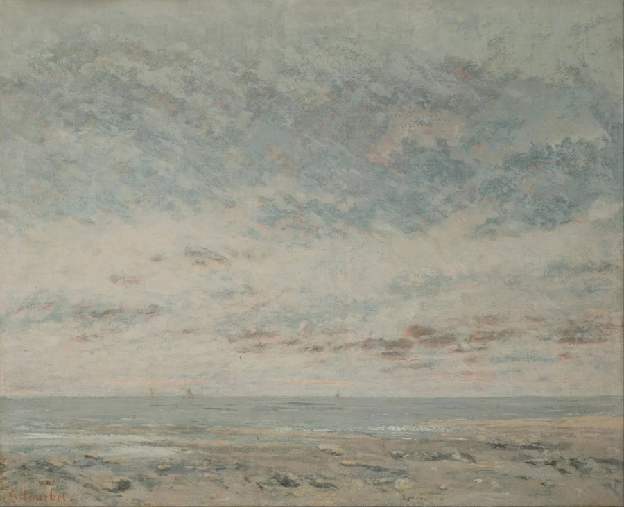 Lavvande i Trouville - Gustave Courbet