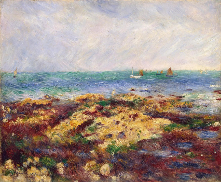 Lavvande ved Yport - Pierre-Auguste Renoir