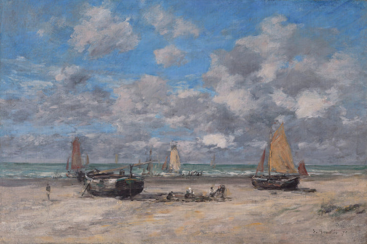 Lavvande i Scheveningen - Eugène Boudin