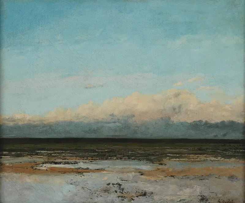 Stigende tide - Gustave Courbet