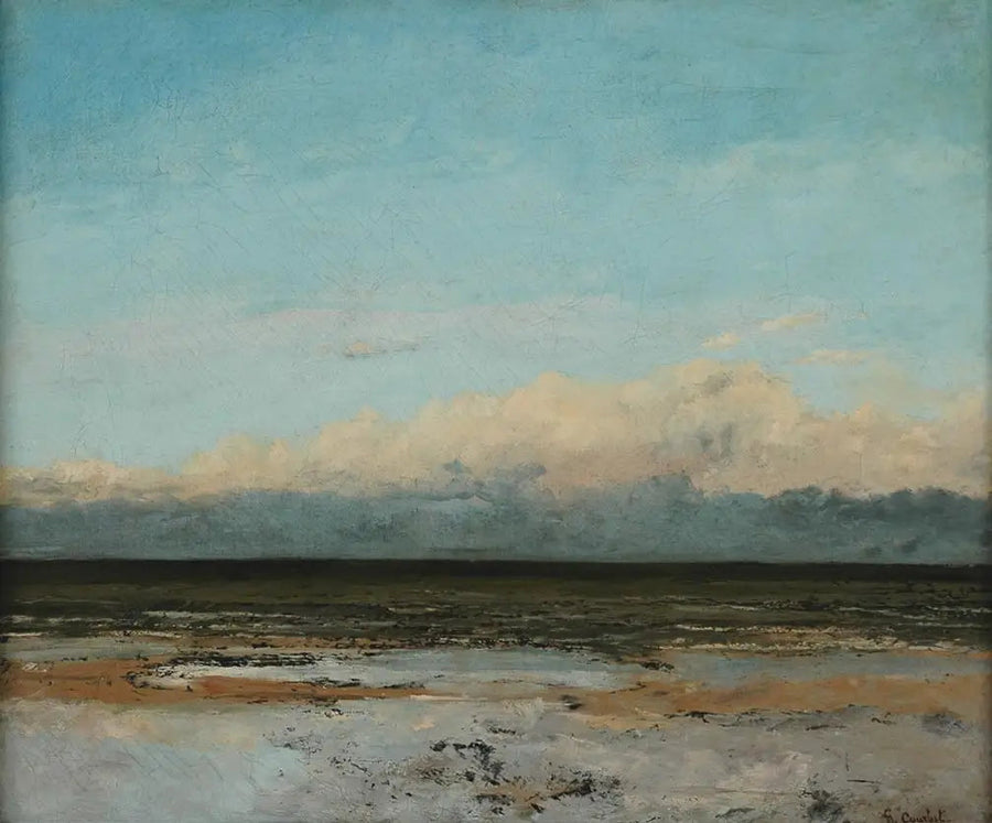 Stigende tide - Gustave Courbet