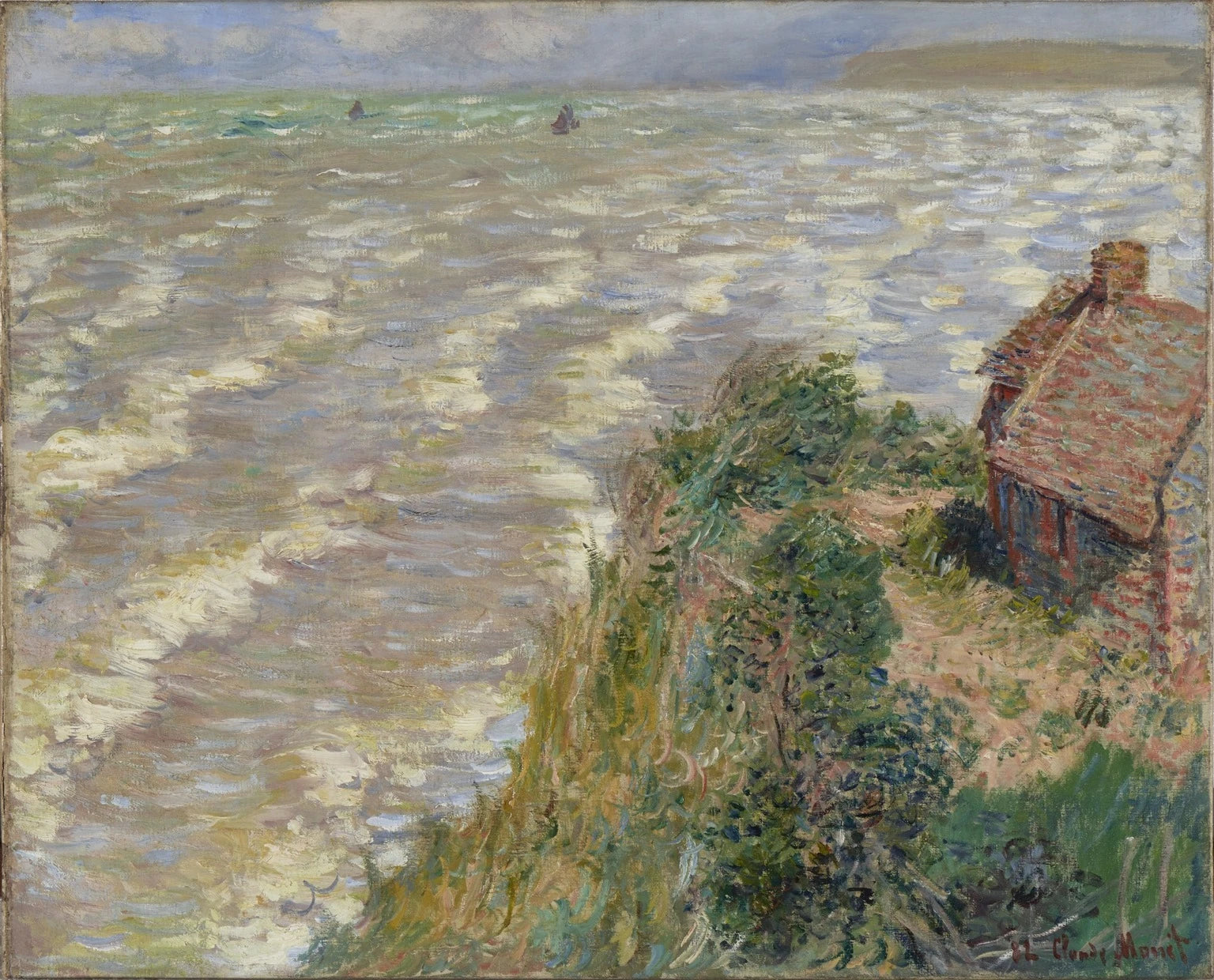 Marée montante à Pourville W740 par Claude Monet, Brooklyn Museum