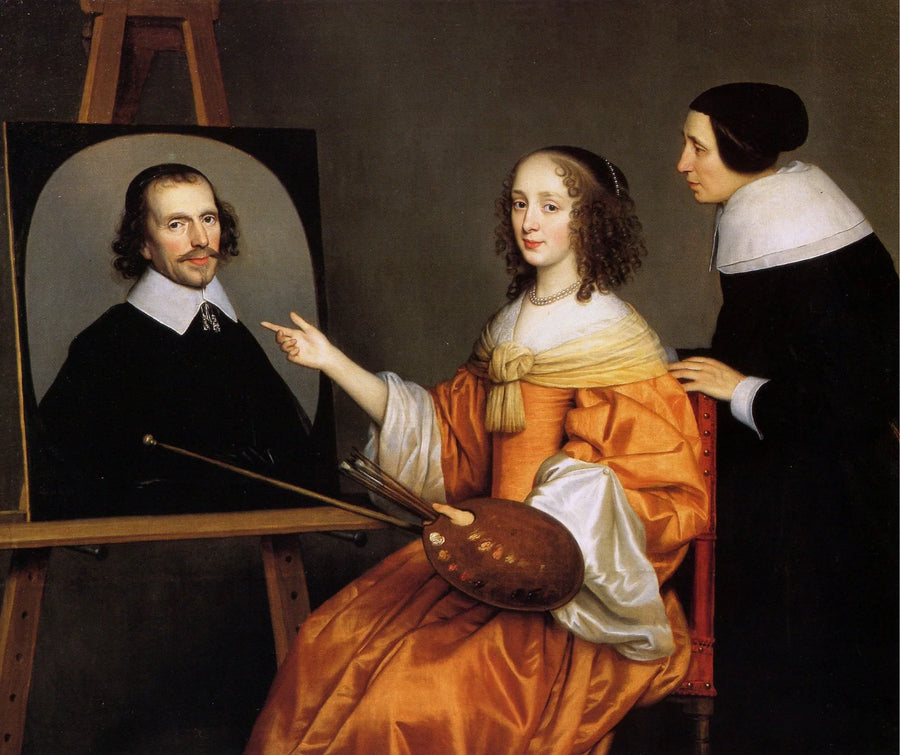 Margareta Maria de Roodere og hendes forældre, Gerard de Roodere og Maria van Putten - Gerrit van Honthorst