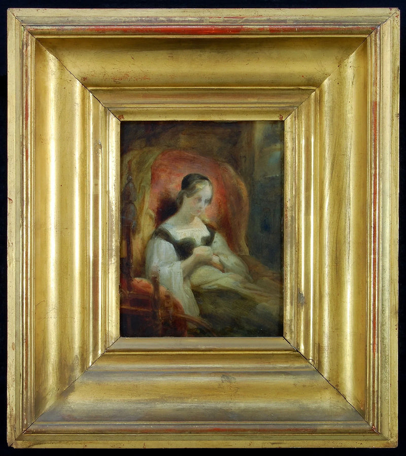 Marguerite ved spindelen (Goethe, Faust 1, 15) - Ary Scheffer