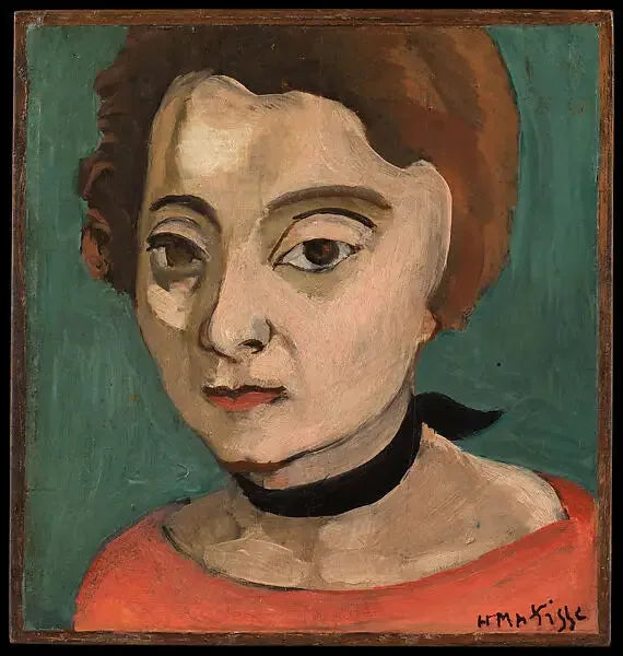 Marguerite med sort fløjlssnor - Henri Matisse
