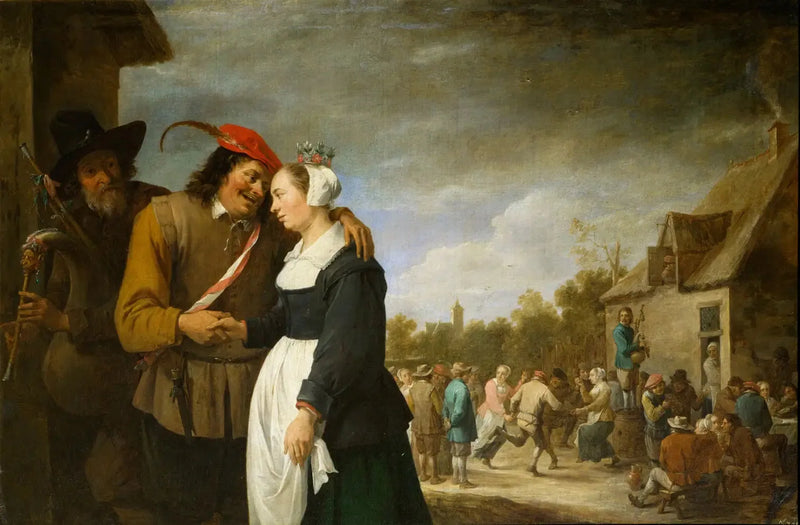 Landmandsbryllup - David Teniers den Yngre