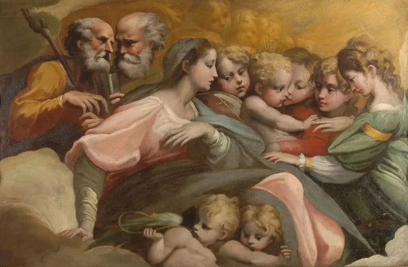 Mystisk bryllup af Sankt Katharina - Parmigianino