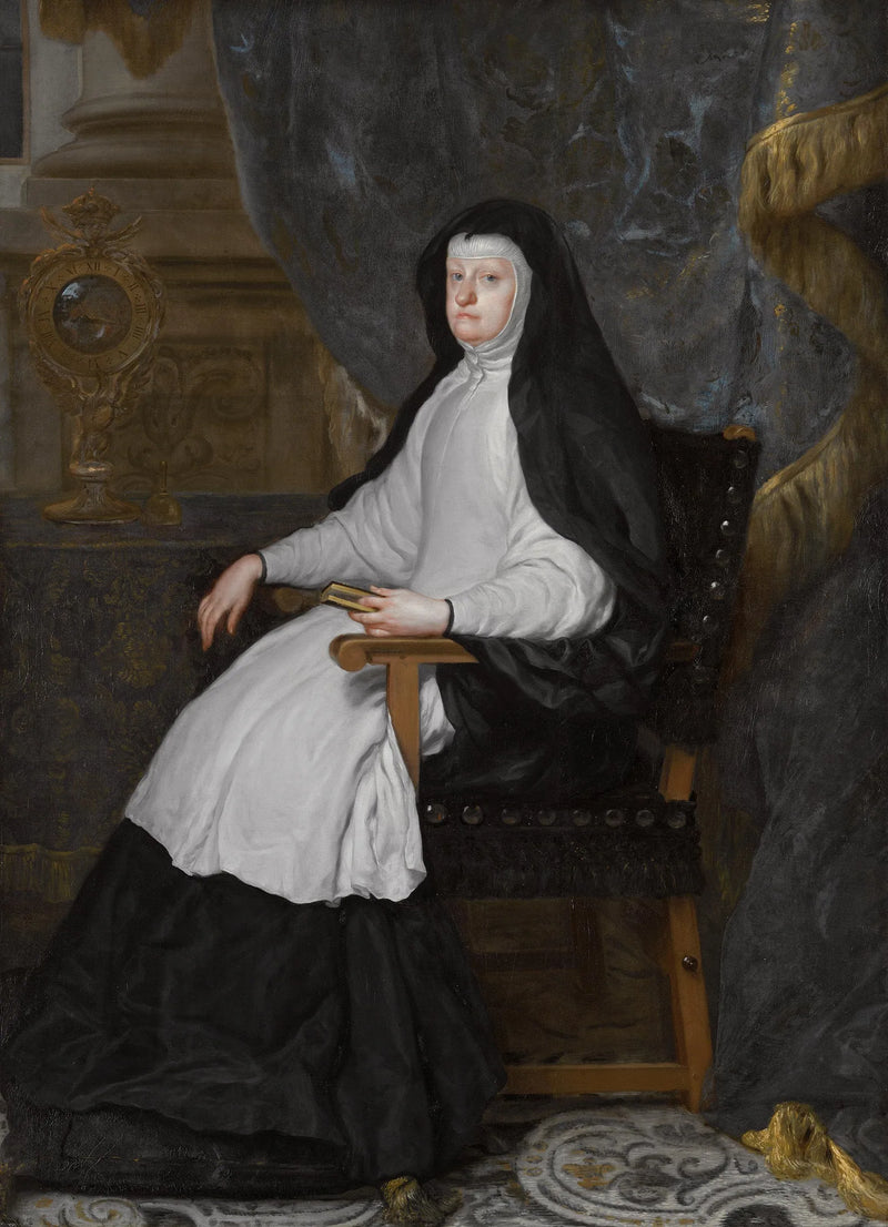 Mariana d'Autriche, dronning Philipp IV af Spanien, som enke - Claudio Coello
