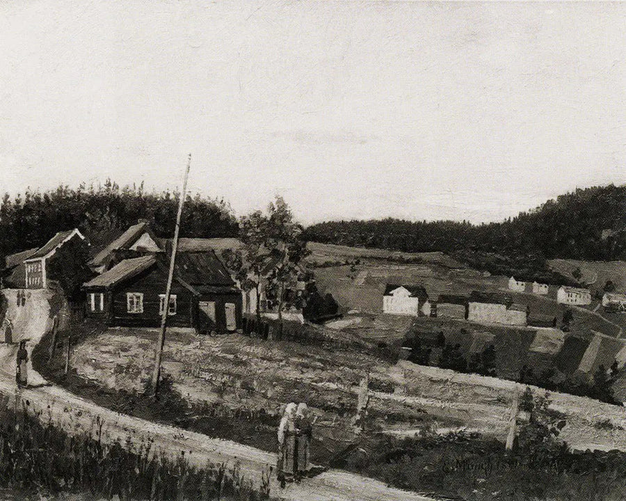 Maridalsveien i Nydalen - Edvard Munch