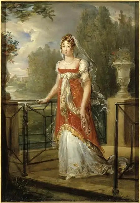 Marie-Annuciade-Caroline Bonaparte, dronning af Napoli, på Neuilly-slottet (1782-1839) - François Gérard