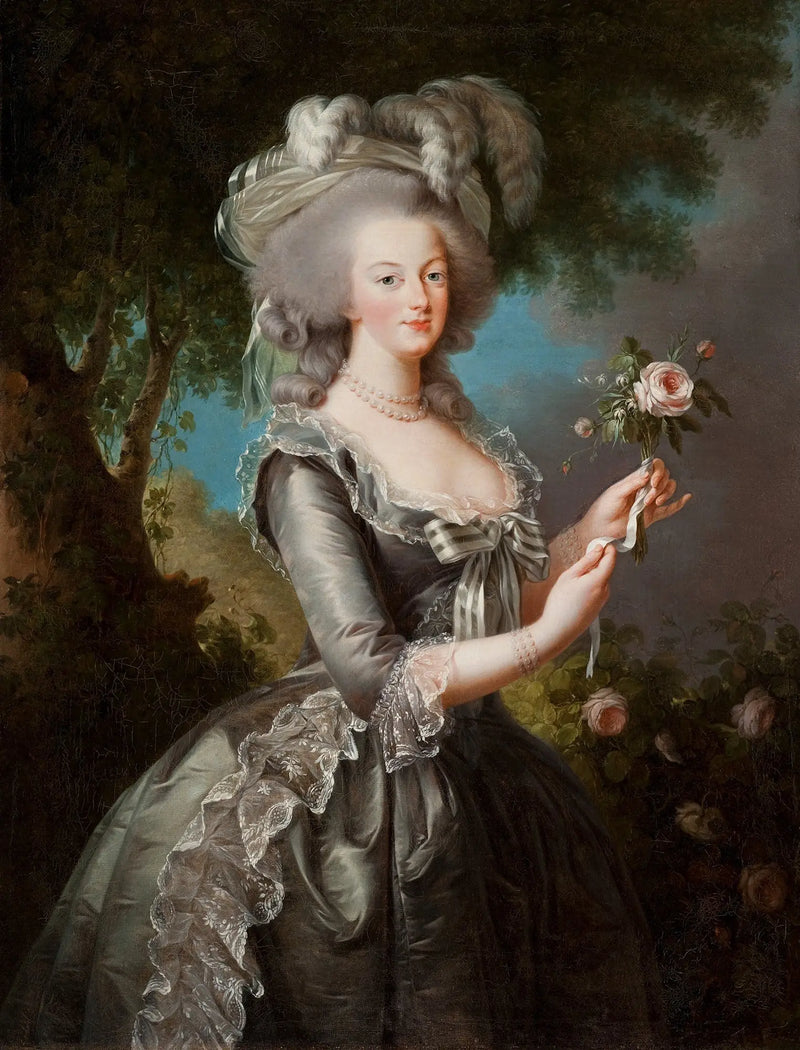 Marie-Antoinette kaldet « à la Rose » - Élisabeth Vigée Le Brun