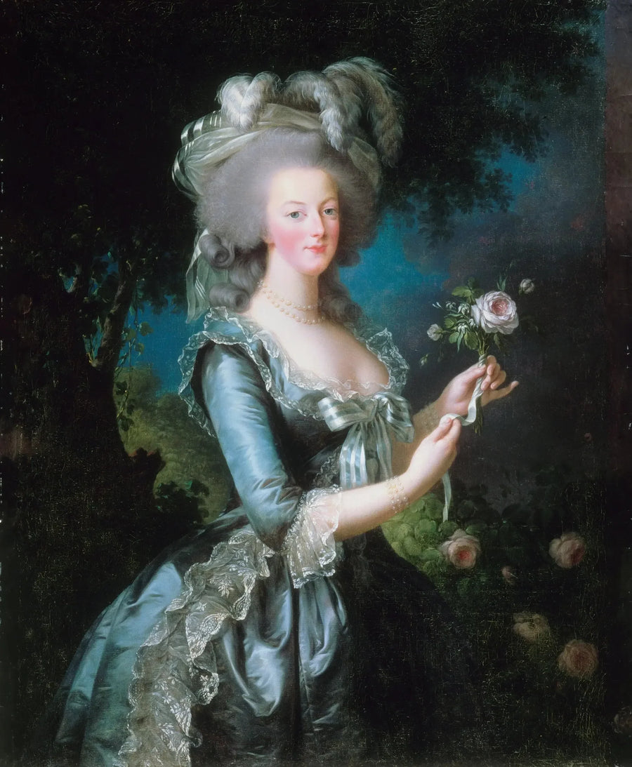 Marie-Antoinette kaldet « à la Rose » - Élisabeth Vigée Le Brun