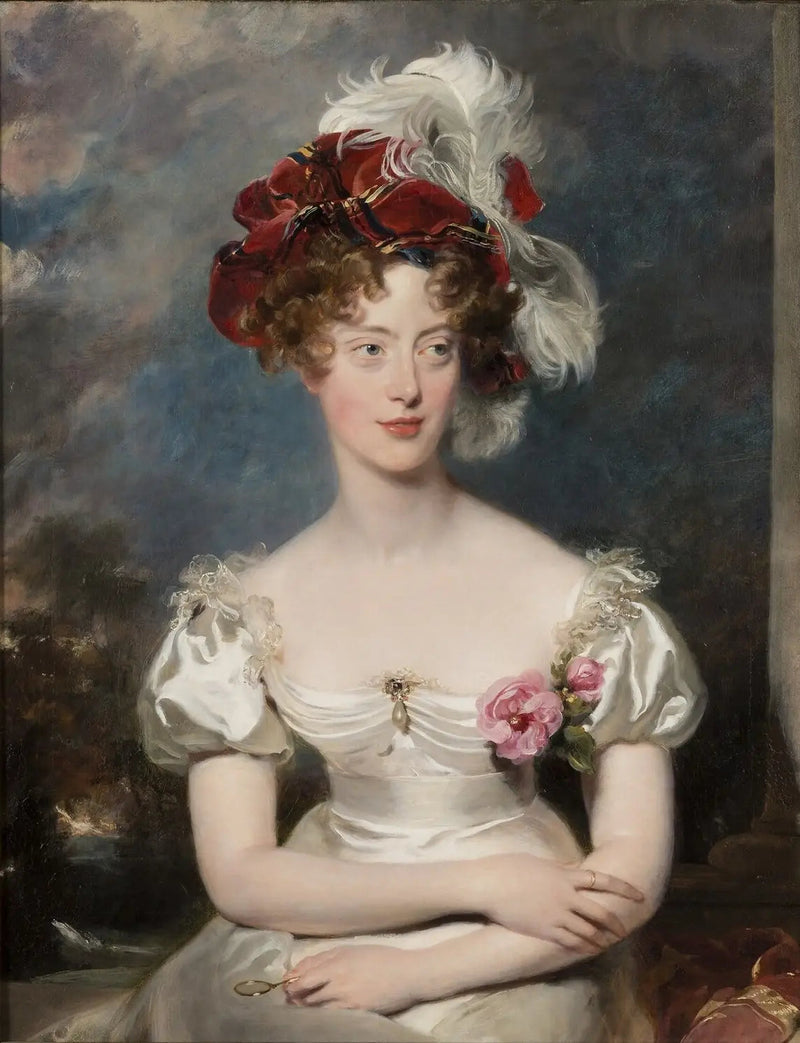 Marie Caroline de Bourbon-Sicile (1798-1870), hertuginde af Berry. - Thomas Lawrence