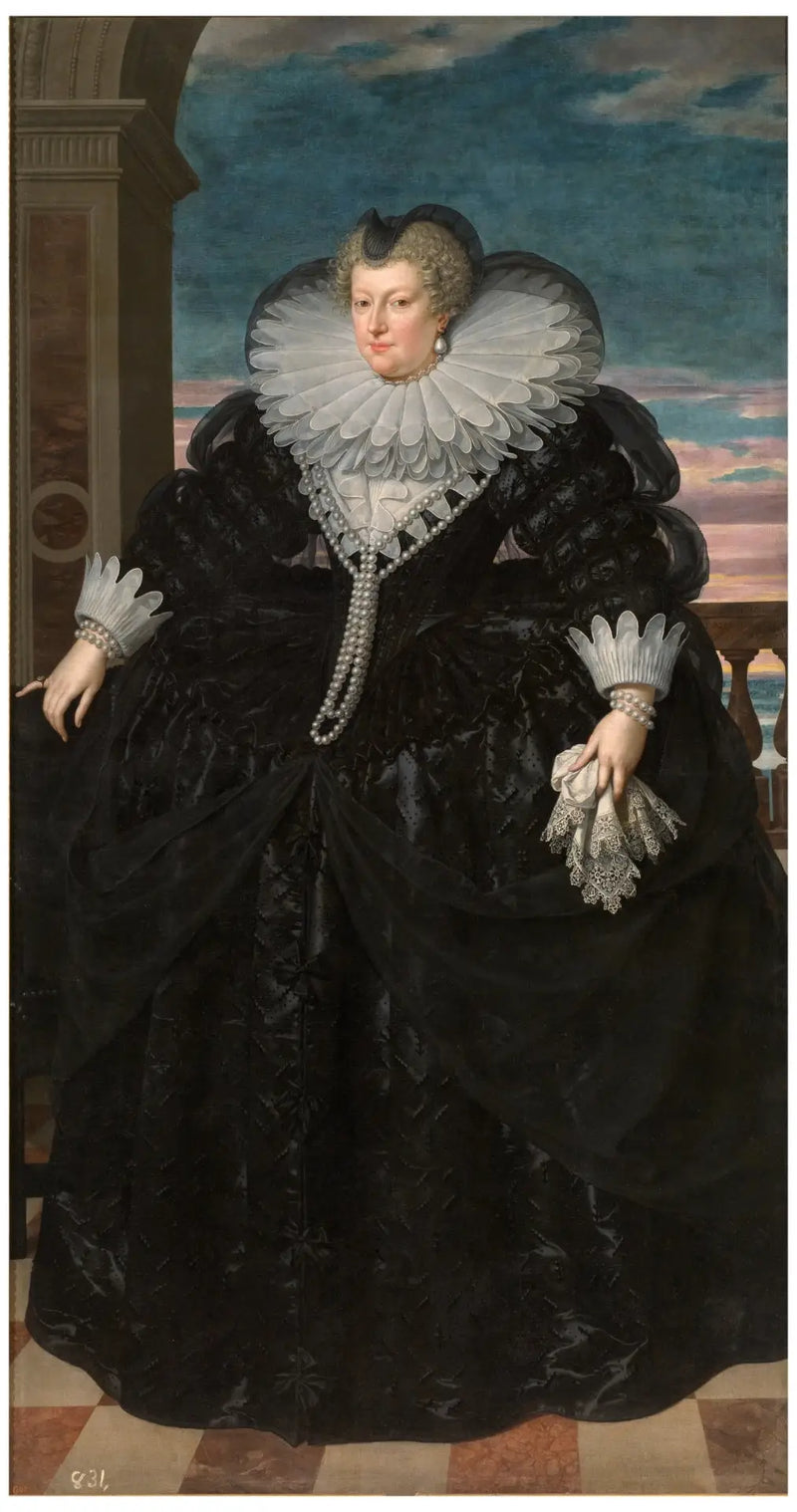 Marie de Médicis en enke - Frans Pourbus den Yngre