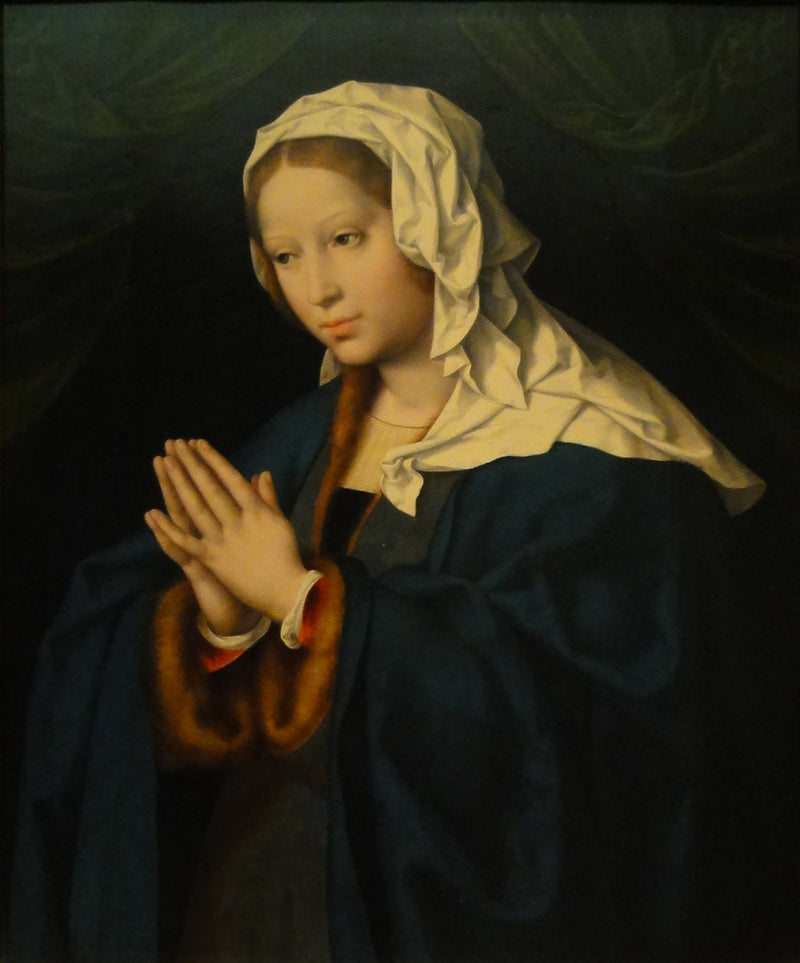 Marie og bøn - Joos van Cleve