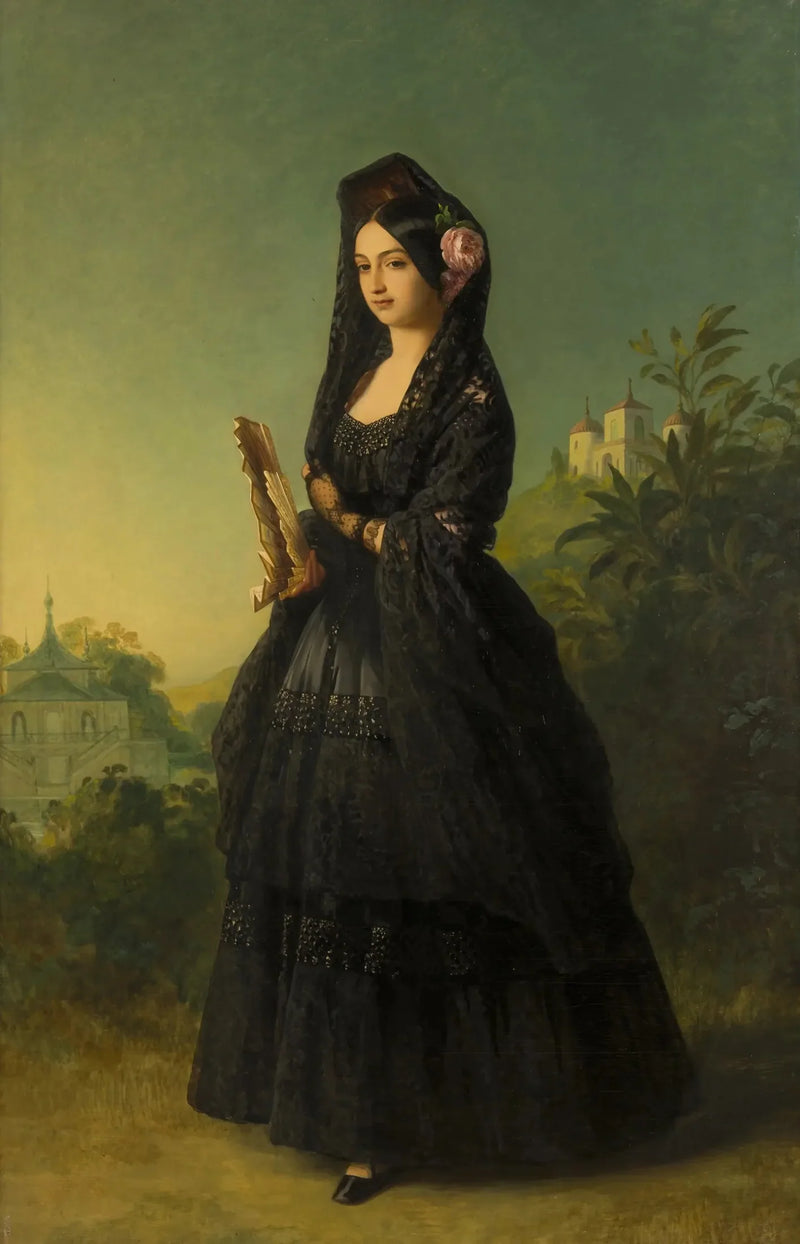 Marie-Louise-Ferdinande de Bourbon, hertuginde af Montpensier (1846-1897) - Franz Xaver Winterhalter