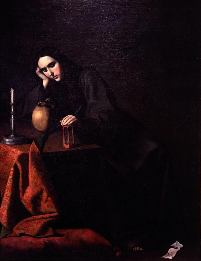 Marie-Madeleine i meditation - Francisco de Zurbarán