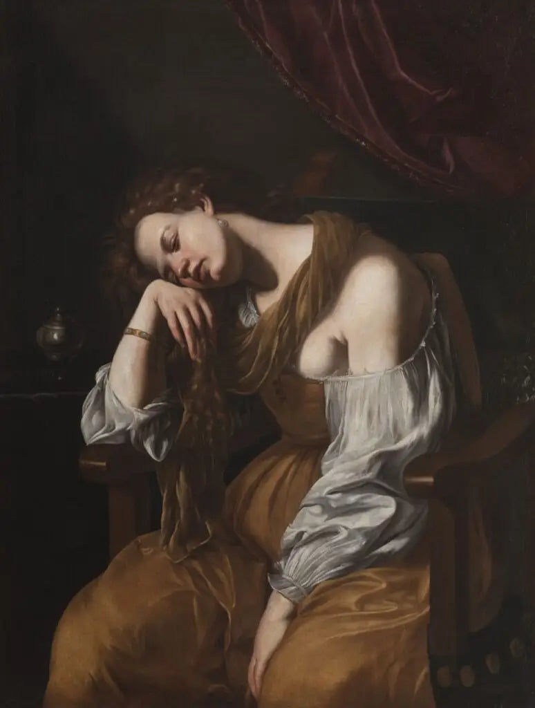 Marie-Madeleine en mélancolie - Artemisia Gentileschi - Alpha Reproduction