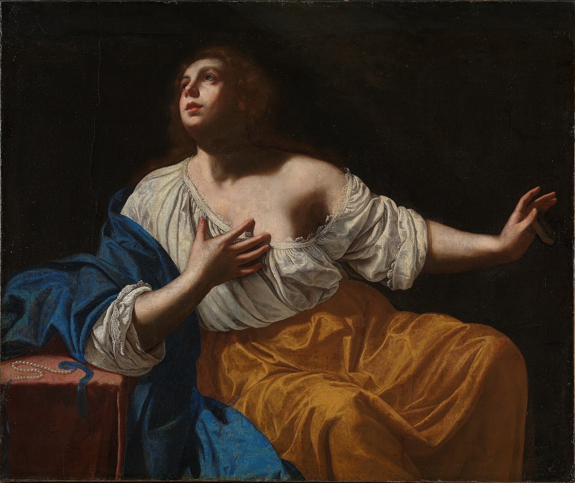 Marie-Madeleine botfæstet - Artemisia Gentileschi