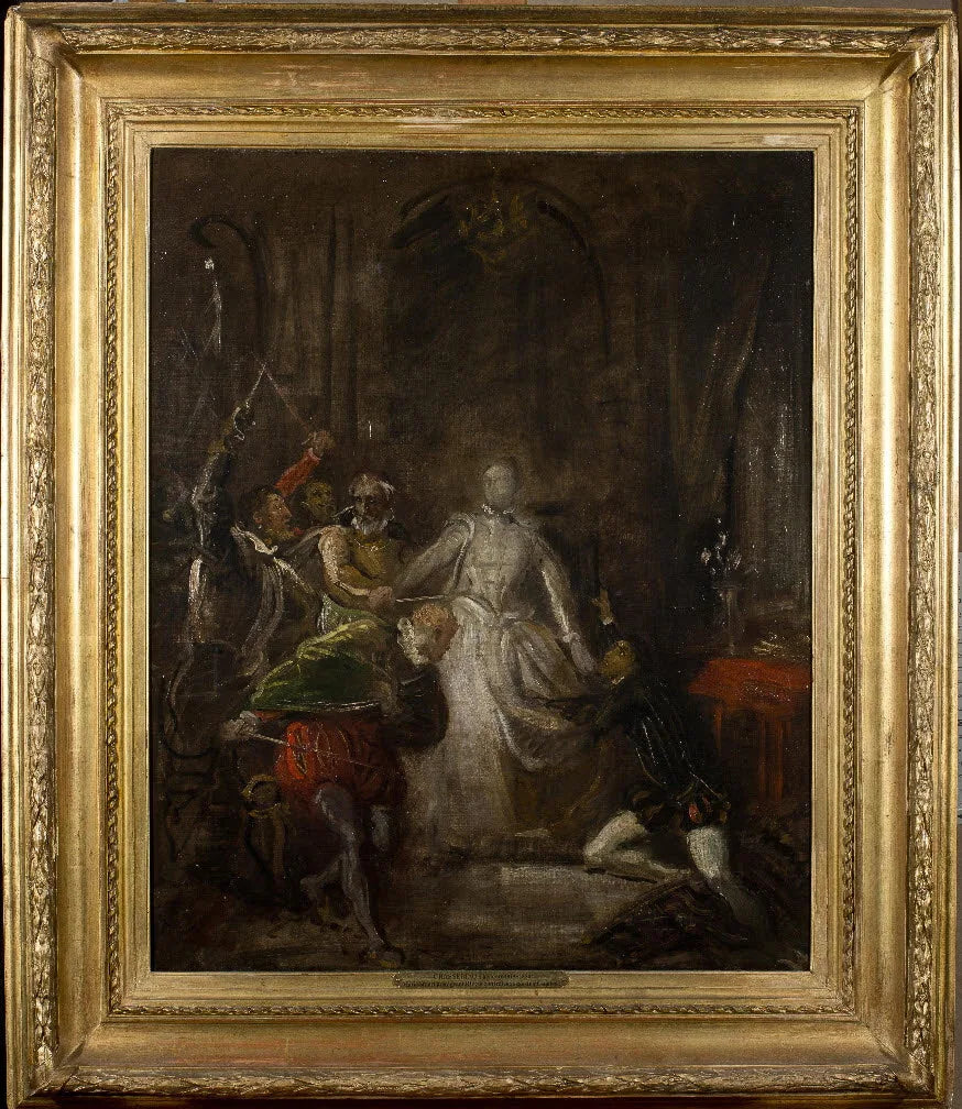 Marie Stuart, der beskytter Riccio - Théodore Chassériau