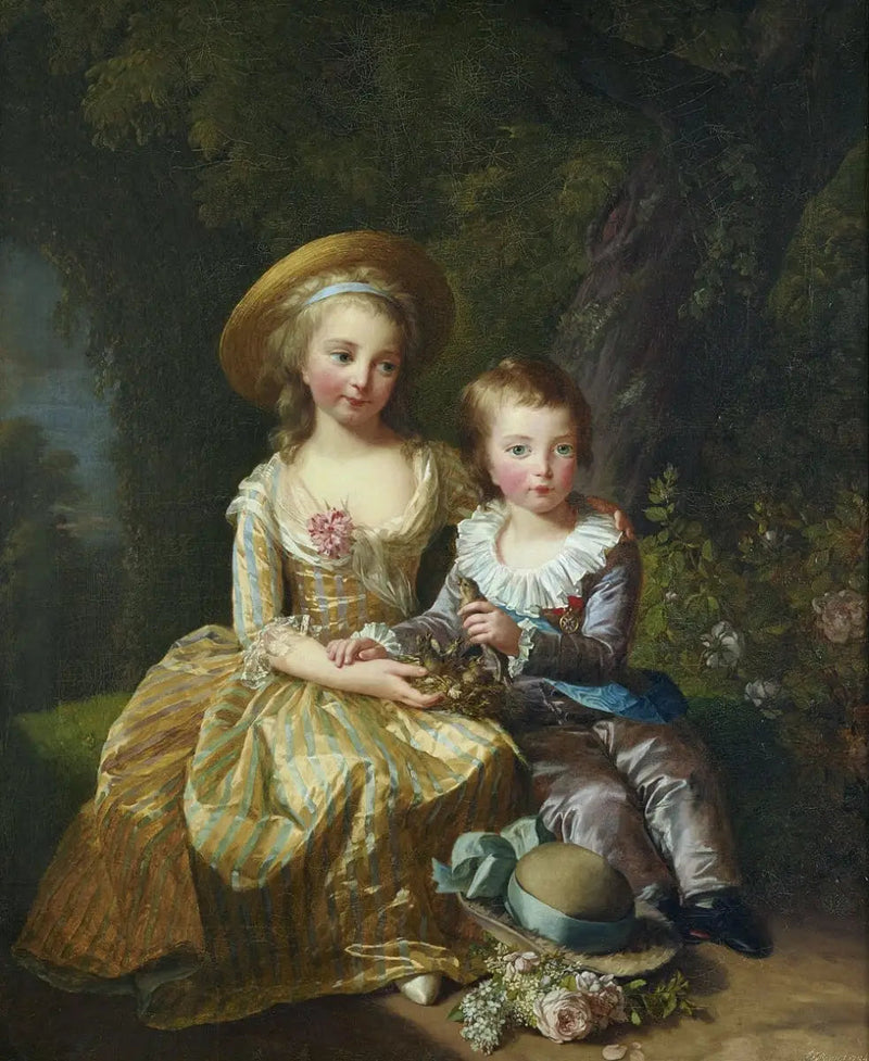 Marie-Thérèse og hendes bror dauphin - Élisabeth Vigée Le Brun