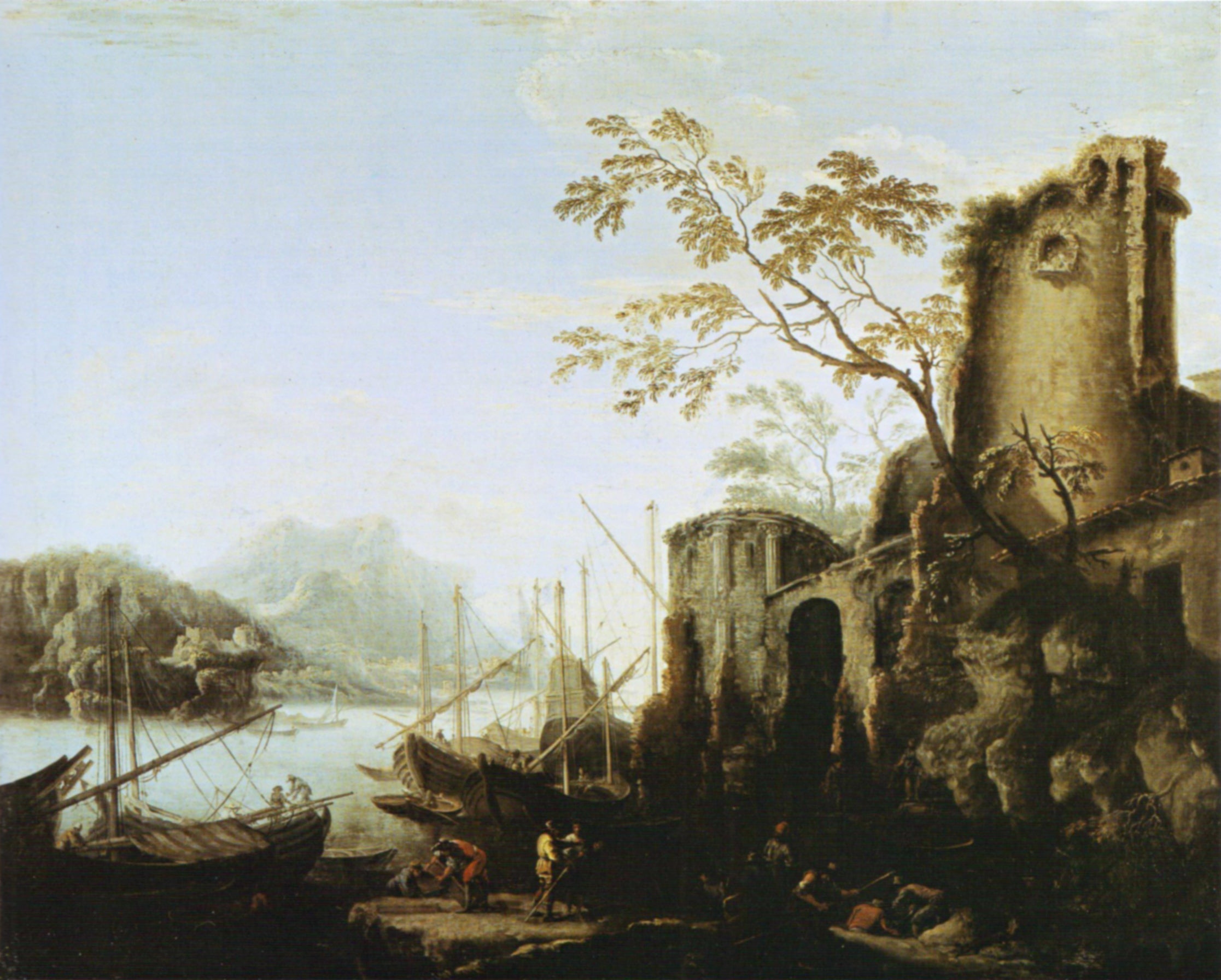 Marina delle torri - Salvator Rosa image 1 tableau peint à l’huile sur toile
