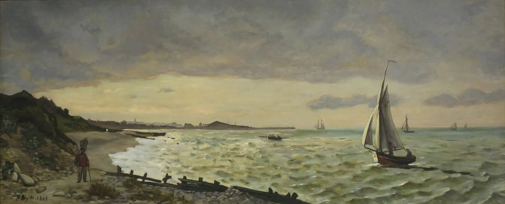 Marine à Sainte-Adresse - Frédéric Bazille image 1 reproduction réalisée par Alpha Reproduction