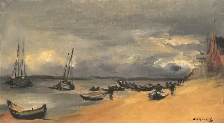 Marine, Arcachon, stormvejr - Édouard Manet